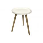 5KG Height 50cm White Side Table With PP Top for sale