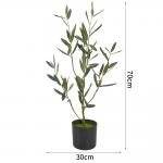 Anti UV Artificial Olive Tree Fresh And Welcoming Mimic Exact Colors Textures Of Real Plants for sale