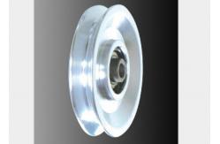 China Popular Gym Equipment Pulley Shining Silver Alloy 114mm Multi Gym Pulley Wheels supplier