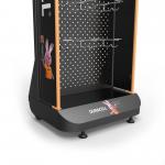 AA Battery Point Of Sales Displays Pegboard Floor Stand With Hanging Hooks
