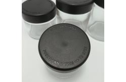 China Child Resistant Caps CBD Hemp Packaging Clear Glass Jar supplier