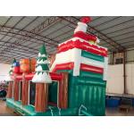 Factory Christmas Santa Tree Inflatable Slides Castle Inflatable Bouncy House