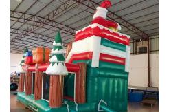 China Factory Christmas Santa Tree Inflatable Slides Castle Inflatable Bouncy House supplier