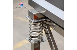 China Stainless Steel Vegetable Processing Machine Vibration Draining Machine supplier