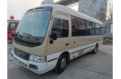 China Petrol Engine Used Toyota Coaster Bus / 6 Gearbox Toyota Used Mini Bus supplier