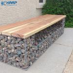 Retaining Wall Fence On Top Welded 50x100mm Galvanized Gabion Baskets Bench for sale