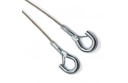 China Steel Wire Rope With Hook For Cable Display System supplier