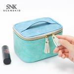 Cylinder Bucket Shape Cosmetic Makeup Bag PU Premium Beach Toiletry Bag for sale