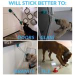 Suction Cup Tug Of War Puppy Rubber Chew Toys For Teething Puppies