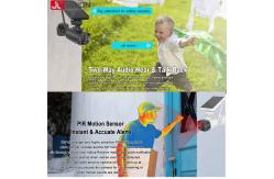 China JCVISION Humanoid Detection Solar Security Camera Rechargeable Battery Remote View supplier