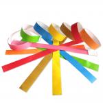 Custom Logo Printing Tyvek Paper Wristbands For Events And Festivals for sale