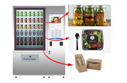 China Stand Fresh Salad Vending Machine With Lift System And Remote Advertising System supplier