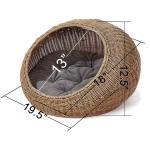 Washable Hanging Cat Bed Wicker For Medium Indoor Cats