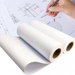 Uncoated 80gsm Drawing Plotter Paper CAD Engineering Paper Roll for sale