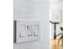 China Glossy Finish Screwless 3 Gang Face Plate For Wall Socket supplier