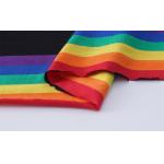 Comfortable And Stylish Natural Skin-Friendly Striped Material Fabric For T-Shirt for sale
