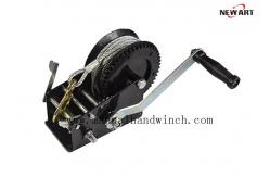 China Black Power Boat 2500lbs Manual Hand Crank Winch supplier