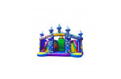 China Commercial Jump House Castle With Two Lanes Slide playground supplier