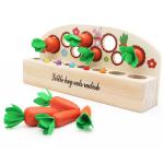 Baby Carrot Harvest Wooden Montessori Toys Matching Game for sale