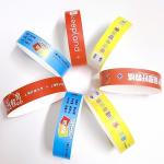 Full Color Waterproof Tyvek Wristbands with Sequential Numbering/Barcoding for sale