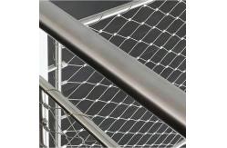 China Customized Handwoven Stainless Steel Wire Rope Net Anti Falling Mesh supplier