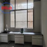 Chemical Resistant Lab Tables Work Benches 1 Shelf Safety Laboratory Furniture for sale