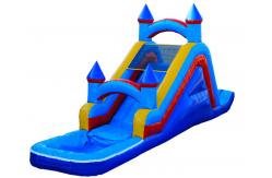 China Pop commercial use inflatable pool slide supplier