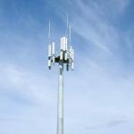 35m Monopole Steel Tower High Mast Galvanized Telecom With 3 Platforms for sale