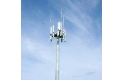 China 35m Monopole Steel Tower High Mast Galvanized Telecom With 3 Platforms supplier