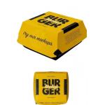 Eco-Friendly Biodegradable Burger Box Custom Fast Food Takeaway Container with UV Coating
