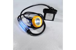China ATEX CE LED Mining Headlamp 20000 Lux With Blue Rear Light supplier
