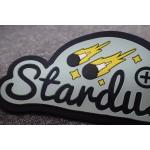 Eco - Friendly Stick On Handmade Rubber Logo Patches for sale