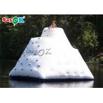 Water Trampoline Toys White Inflatable Climbing Wall Inflatable Water Ice Mountain Customized Size for sale