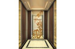 China Wooden Elevator Cabin Decoration Luxury Ceiling And Down Lamp supplier