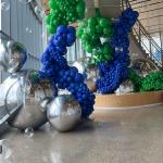 Giant Christmas Inflatable Metallic Balls PVC Mirror Ball Inflatable Mirror Balloon For Stage for sale