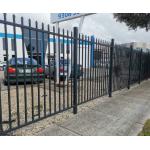 Steel Tube Powder Coated 2M Height Metal Fence Tubular Steel Fence for sale