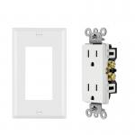 Residential And Commercial Wall Mounted Socket 15A 125V For Easy Secure Connection