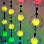 Pixel Controlled Dynamic DMX512 D100mm LED Pixel 3D Ball String Light for sale