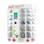 Round Flower Dispenser Fridge Vending Machine With Smart Cooling Locker 120V