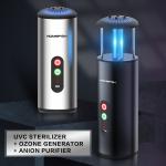 HOMEFISH Ozone Generator Car Air Purifier 50mg/H UV Sterilization
