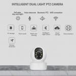 2MP Smart WiFi Camera, Indoor Intelligent Dual Light PTZ Security Camera Night Vision Voice Intecom Remote Control for sale