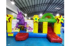 China Unicorn Jumping Castle Inflatable Bouncer Slide For Festival Activity supplier