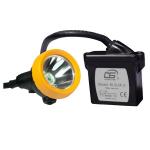 15000Lux Coal Miner LED Mining Cap Lamp With Low Power Indication for sale
