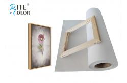 China Exhibition 280Gsm Polyester Printing Canvas Rolls Matte Inkjet Fabric Paper supplier
