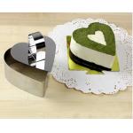 RK Bakeware China Foodservice NSF Stainless Steel Heart Shape Mousse Ring Mold Lamy Cheese Cake Mold for sale