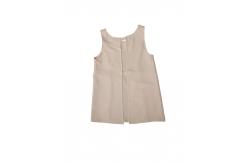 China Polyester 80 Cotton 20 Bib Apron Chef Uniform Pink With Princess Seam supplier