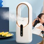 Leafless Fan Mini Air Conditioner Portable USB Rechargeable Water-cooled Air Conditioner Household Spray Humidifying Air Cooler for sale