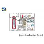 Clear A4 PVC Plastic File Folders 3D Lenticular Picture File Big With Snap Button for sale