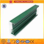 Square Green Powder Coated Aluminum Alloy Extrusion With Strong Stability