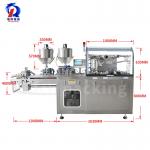 Dpp 160L Liquid Pack Blister Packaging Machine , Liquid Filling And Sealing Packing Machine for sale